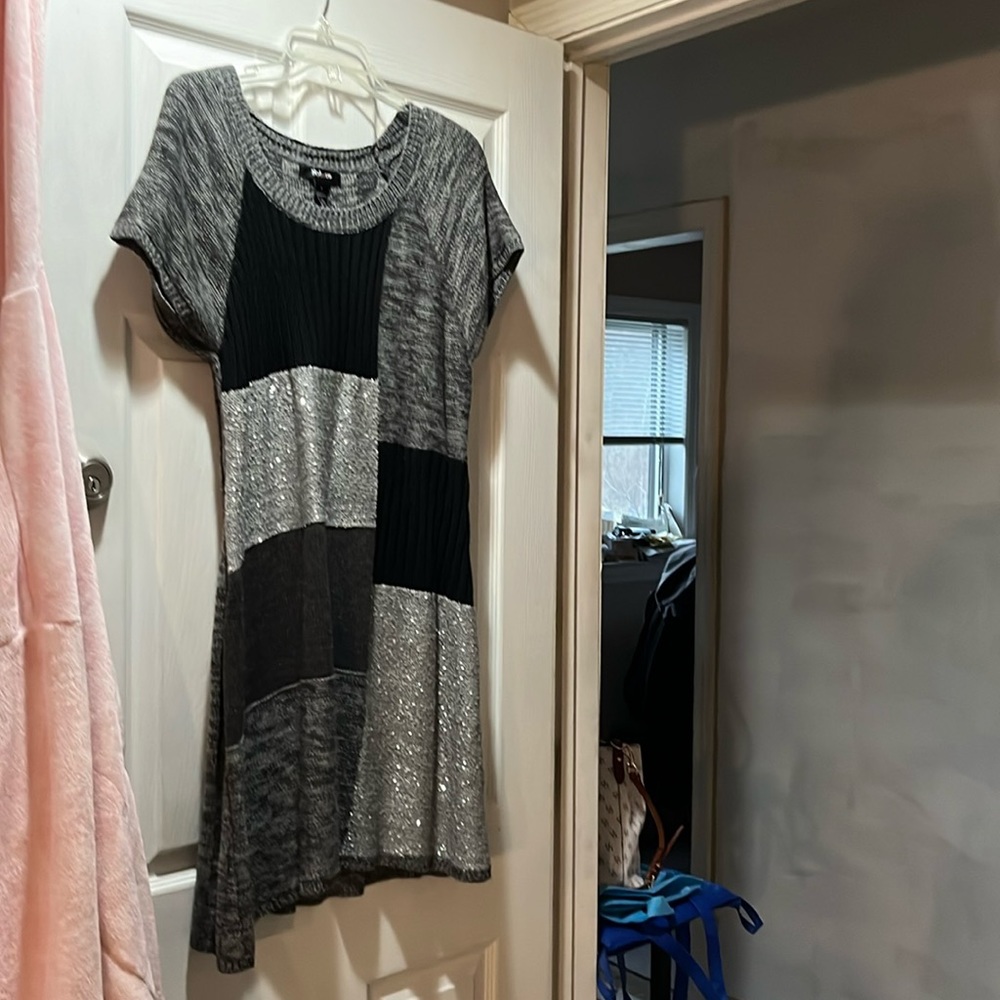 Glitter sweater dress